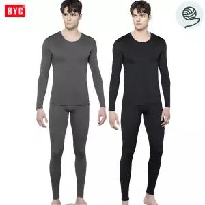 [하프클럽/BYC]BYC베이직기모4방향신축스판남상하내복1세트DCS0097