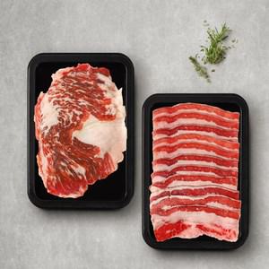 [비앤피월드] 구이세트 400g(우삼겹200g+차돌박이 200g)