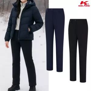 콜핑 여성 기모본딩 겨울 등산바지 라이렉스 보온 경량 작업복 2404PK879W