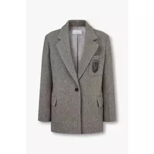 [롯데백화점]보브 로고 포인트 원 버튼 울 자켓7124410501