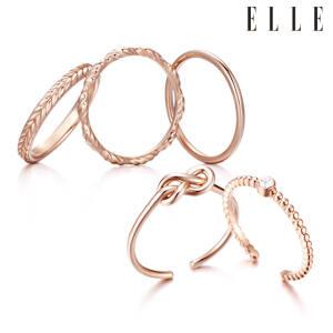 [엘르주얼리] 데일리 레이어드 반지 5종 ELBRWR126