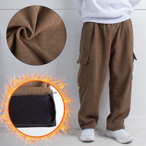 코듀로이 기모 카고 와이드 핀턱 밴딩 팬츠 / 골덴 봄 가을 겨울 온장고 편한 건빵 바지