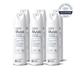 [세스코] 마이랩 모기 에어로솔 워터베이스 무향 500ml x6개