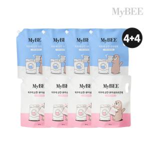 초핫딜 마이비 유아세제2.1L 4팩(올리브)+유아유연제2.1L 4팩(스위트)
