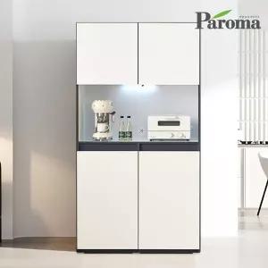 밀레니 화이트 비스포크 홈까페 수납장 펜트리장 1000