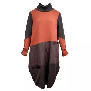 [롯데백화점]데시데 펀칭디테일 사선절개 루즈핏 원피스 DNW116