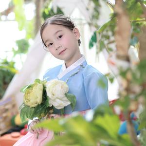 [한설한복]한설한복1822S 파스텔 컬러의 조합이 여아들의 사랑을 듬뿍 받는 여아한복 [돌-15세]