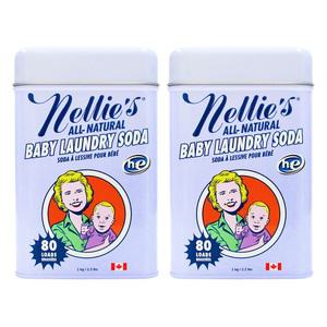 넬리 베이비 세탁세제 틴케이스 1kg x 2개 (산소표백제 성분 포함)