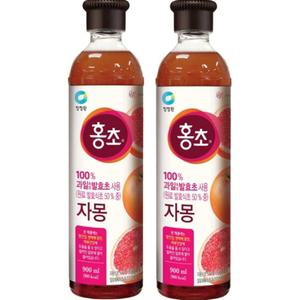 자몽 자몽식초 청정원 대상 홍초 900mlX2개 식초