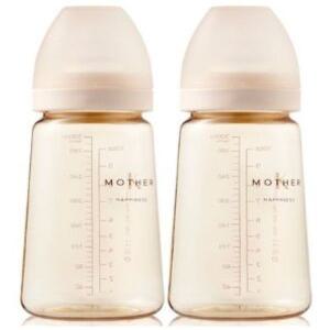 마더케이 베이직 PPSU 젖병 280ml 트윈팩_크림(무꼭지)