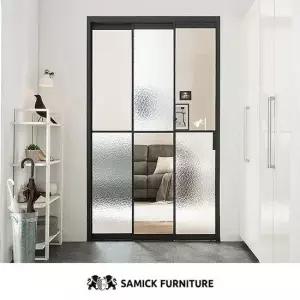 삼익가구 스텔라 ㅡ자형 울트라 슬림 중문 시공 3연동 1400 오픈형