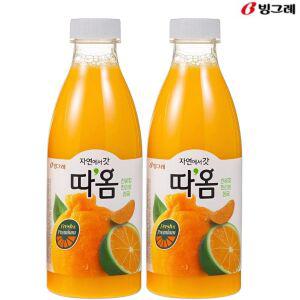 빙그레 따옴 천혜향 & 한라봉 &청귤 주스 730ml(2입) 냉장주스