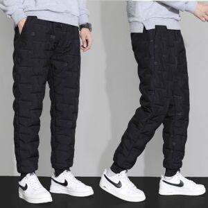 남자 겨울 방한 팬츠 방풍 패딩 따뜻한 솜 밴딩 바지 남자바지 남자패딩바지 남자방풍바지 남성바지 남성패
