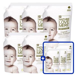 네이쳐러브메레 아기섬유유연제 리필형 1300ml 5팩[GIFT]오리지널향 1300ml 1팩더+500ml 2팩더 총 8팩
