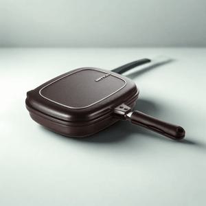 해피콜 양면팬 해피콜생선팬 빗살 점보그릴 30cm 티타늄 연기안나는 압력팬 불판