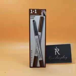 1+1 웨이크메이크 내추럴 하드 브로우 펜슬 03 내추럴 브라운 + 03 내추럴브라운 도매가능 수출