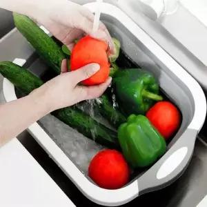 캠핑설거지통 미니 도마 싱크볼 접이식 캠핑용품 11