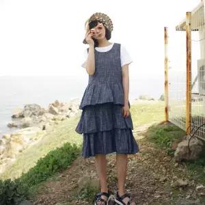 [앞머리]잔 체크 셔링 캉캉 원피스n607_P040819539