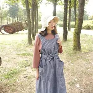 [앞머리]스트라이프 오버롤 롱 원피스n927 _P043966005