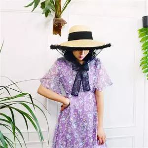 [앞머리]라벤다 플라워 브이넥 롱 원피스n513 _P061723339