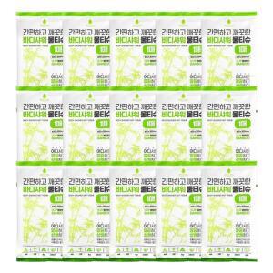 [IXHIOTP8_4B]대나무 샤워 물티슈 특대 1매 15P 휴대용