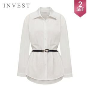 [인베스트] 베이직핀턱롱블라우스+벨트세트_IN5S1BL5121