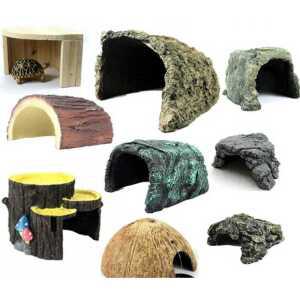 육지거북이은신처 애완용 하우스 놀이터 쉼터 일광욕 터틀텁 동굴