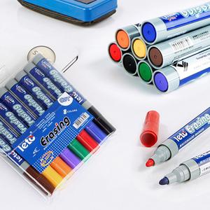 두꺼운 컬러 화이트 보드 마카 펜 마커 2mm 8색 세트