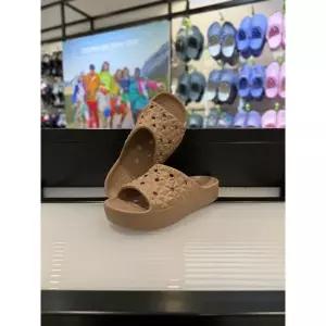 [보리보리/크록스]MARIO크록스 클래식 플랫폼 지오메트릭 슬라이드 209564-2Q9 라테 브라운