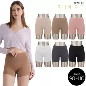 [방송히트]비비안 슬림핏 16차 빅사이즈 복부커버 보정 드로즈 네모팬티 6종(90~110)