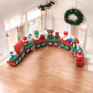 [BZJL00C5_4B]산타마을 원목 기차 인테리어소품