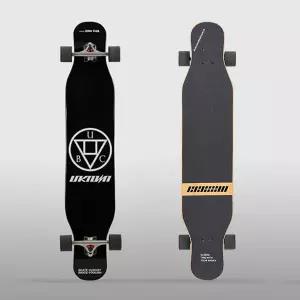 롱보드 46인치 올블랙 스케이트 입문 댄싱