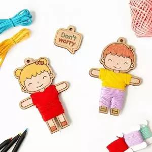 [셀러허브 패션][JHQRN56W_4B]걱정인형 DIY키트 디자인랜덤 매트 1개