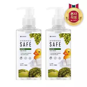 세이프 주방세제 천연미네랄 마일드 용기형 385ml 2개