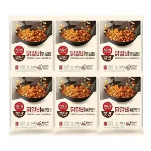 [CJ제일제당][T] 햇반 쿡반 닭갈비볶음밥440g X 6개