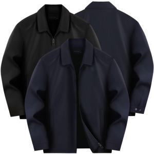 남자 잠바 봄 가을 간절기 점퍼 프라다원단 간절기 중년 남성 자켓 블루종 바람막이 작업복 상의 빅사이즈