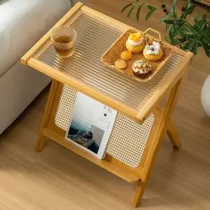 라탄 대나무 침대협탁 원목 미니 협탁 WC4617E