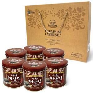 [JHO331U0_52EO]김 해삼김 선물세트 서천김 캔 7호 6개