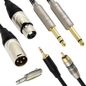 고급형 캐논 XLR 마이크 선 케이블 TS 모노 55 잭  XLR to 3.5 mm 스테레오 구즈넥 연결선 오디오 음향 앰프 스피커 RCA  TRS 변환 젠더 연결잭 연장선 장