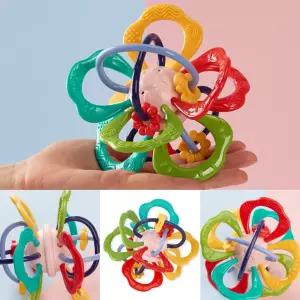 캐스B 센서리 촉감볼 스포츠 치발기 촉감놀이 두뇌발달 도형링 장난감 오감자극 아기 유아