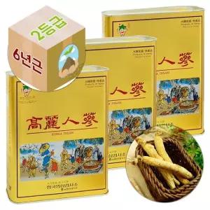 건강보감 금산 6년근 백삼 피직 고려 인삼 75편 900g