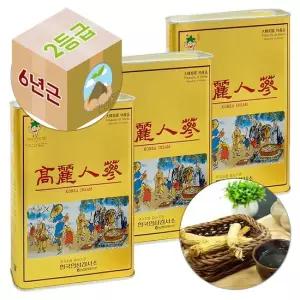 건강보감 금산 6년근 백삼 피직 고려 인삼 2품 45편 900g