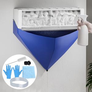 벽걸이 에어컨 셀프 청소 도구 장비 키트 세척 커버 에바 곰팡이 냄새제거 물받이 클리닝백 방수포 청소백