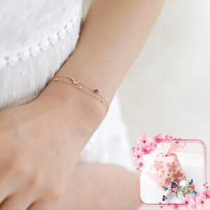 [ 달콤한 벚꽃사탕패키지] 물병자리 / 공주님의 생일날 별자리 팔찌 핑크선