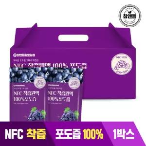 참앤들황토농원 NFC 착즙원액 100% 포도즙(100mlX30포) 1박스