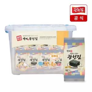 [광천김] 백제 재래 도시락김 4g x 32봉 + 리빙박스