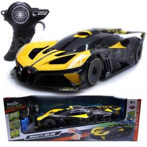 RC카 1:14 부가티 볼리드 옐로우 USB 충전식 무선조종 미니카