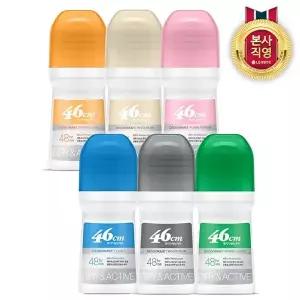 [LG생활건강]46cm 나이아신아마이드 롤온 데오드란트 75ml x 2개 (6종 택1)