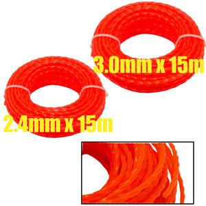 예초기날 0mm 15m 잔디 깎기 나일론 트리머 로프 브러시 커터 스트리머 라인 와이어 깎는 기계 정원 전동 공구 액세서리
