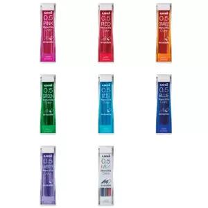 유니 나노다이아 UNI05-202NDC 0.5 컬러샤프심 잘지워지는 8가지 색상 색깔심 칼라 샤프심